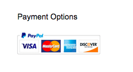 The paypal payment options are shown on a white background.