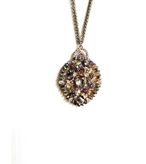 A NK1502 with multi colored stones on a chain.