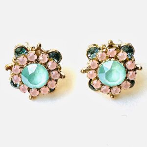 A pair of E117 (Blue) stud earrings.